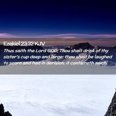 Ezekiel 23:32 KJV Free Bible Images