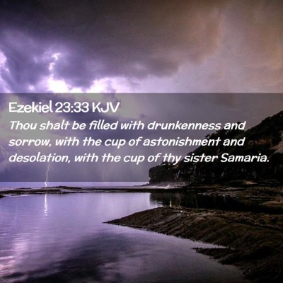 Ezekiel 23:33 KJV Free Bible Images