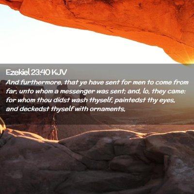 Ezekiel 23:40 KJV Free Bible Images