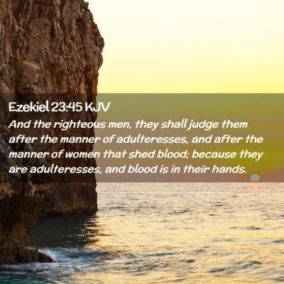 Ezekiel 23:45 KJV Free Bible Images