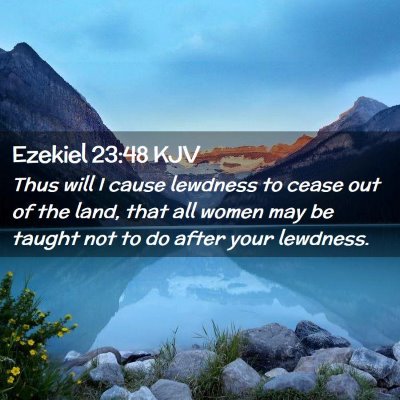 Ezekiel 23:48 KJV Free Bible Images