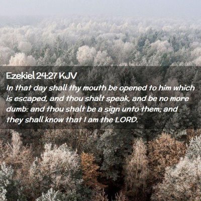 Ezekiel 24:27 KJV Free Bible Images