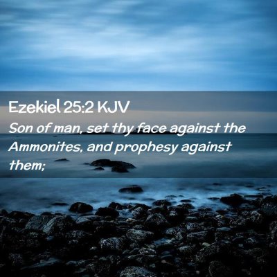 Ezekiel 25:2 KJV Free Bible Images