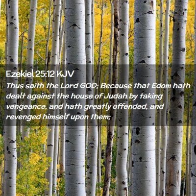 Ezekiel 25:12 KJV Free Bible Images