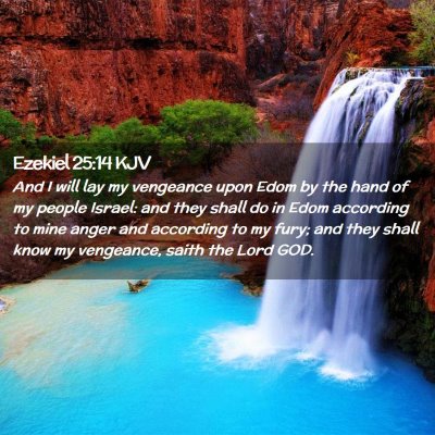 Ezekiel 25:14 KJV Free Bible Images