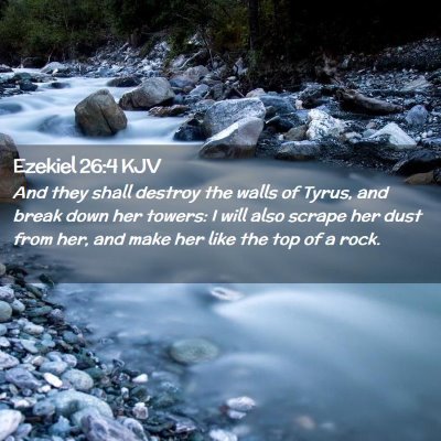 Ezekiel 26:4 KJV Free Bible Images