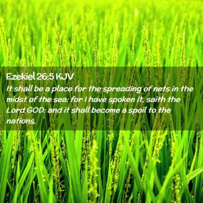 Ezekiel 26:5 KJV Free Bible Images