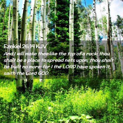 Ezekiel 26:14 KJV Free Bible Images