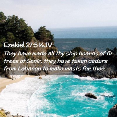 Ezekiel 27:5 KJV Free Bible Images