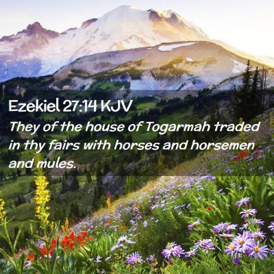 Ezekiel 27:14 KJV Free Bible Images