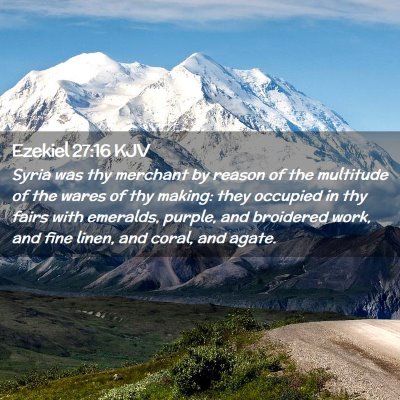 Ezekiel 27:16 KJV Free Bible Images