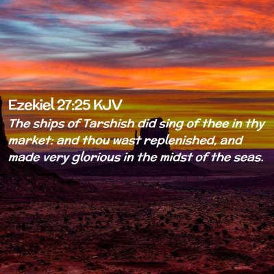 Ezekiel 27:25 KJV Free Bible Images