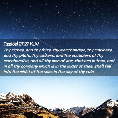 Ezekiel 27:27 KJV Free Bible Images