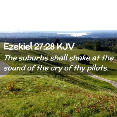 Ezekiel 27:28 KJV Free Bible Images