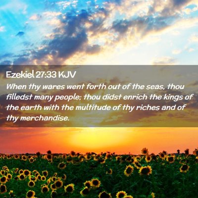 Ezekiel 27:33 KJV Free Bible Images