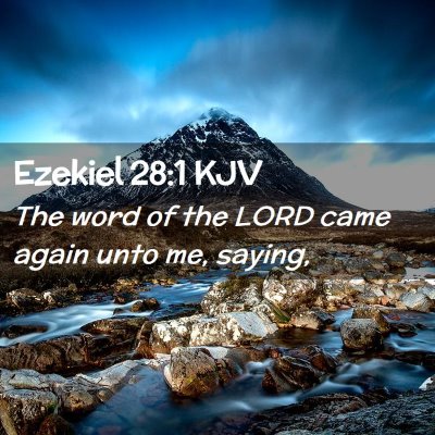 Ezekiel 28:1 KJV Free Bible Images