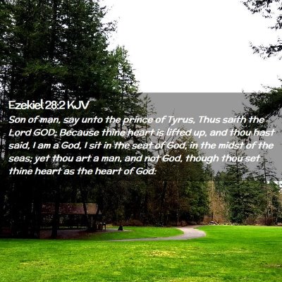 Ezekiel 28:2 KJV Free Bible Images