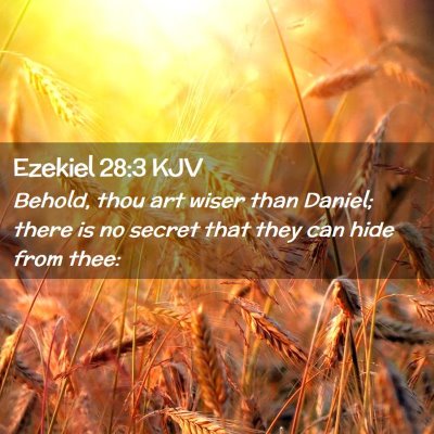 Ezekiel 28:3 KJV Free Bible Images