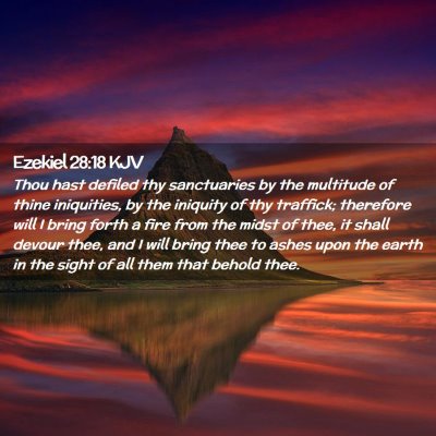 Ezekiel 28:18 KJV Free Bible Images