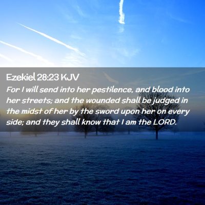 Ezekiel 28:23 KJV Free Bible Images