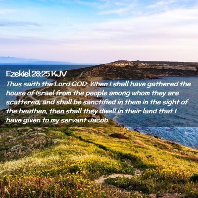 Ezekiel 28:25 KJV Free Bible Images