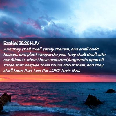 Ezekiel 28:26 KJV Free Bible Images