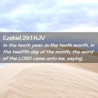 Ezekiel 29:1 KJV Free Bible Images