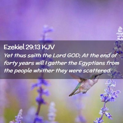 Ezekiel 29:13 KJV Free Bible Images