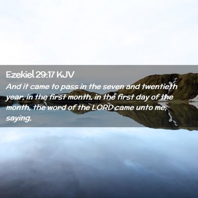 Ezekiel 29:17 KJV Free Bible Images