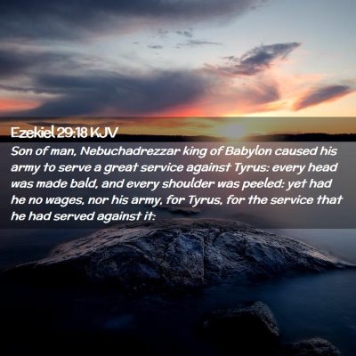 Ezekiel 29:18 KJV Free Bible Images