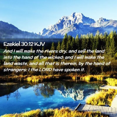 Ezekiel 30:12 KJV Free Bible Images