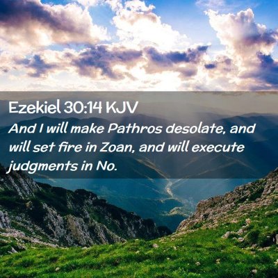 Ezekiel 30:14 KJV Free Bible Images