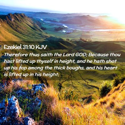 Ezekiel 31:10 KJV Free Bible Images