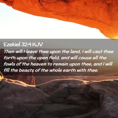 Ezekiel 32:4 KJV Free Bible Images