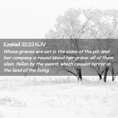 Ezekiel 32:23 KJV Free Bible Images