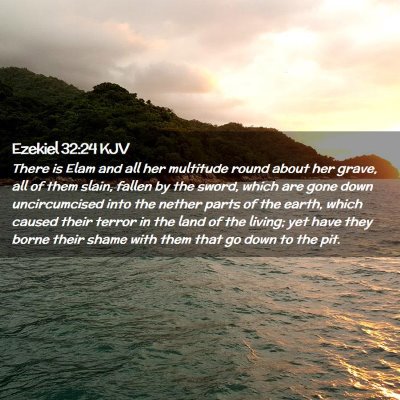 Ezekiel 32:24 KJV Free Bible Images