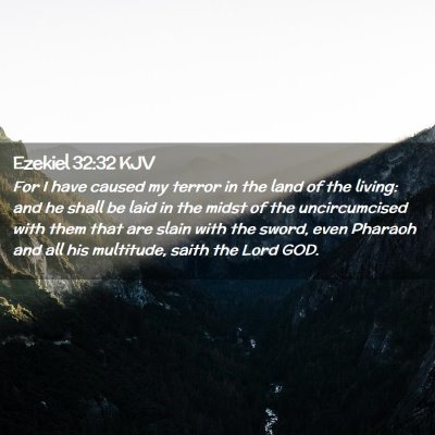 Ezekiel 32:32 KJV Free Bible Images