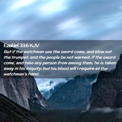 Ezekiel 33:6 KJV Free Bible Images