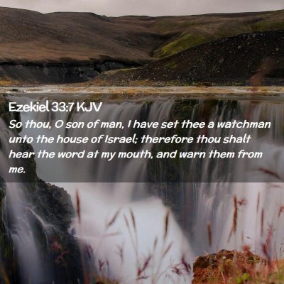 Ezekiel 33:7 KJV Free Bible Images