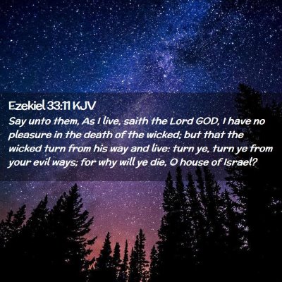 Ezekiel 33:11 KJV Free Bible Images