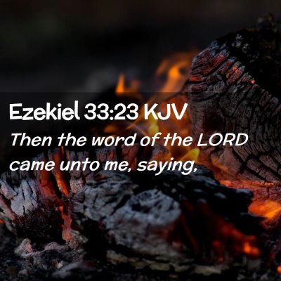 Ezekiel 33:23 KJV Free Bible Images