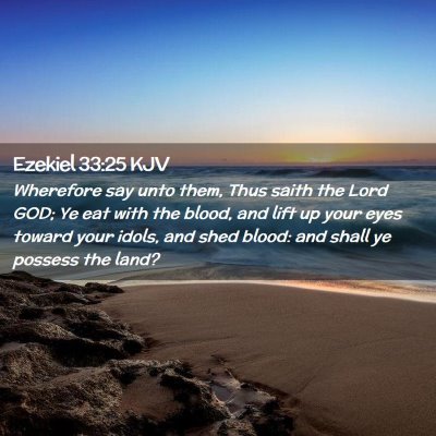 Ezekiel 33:25 KJV Free Bible Images