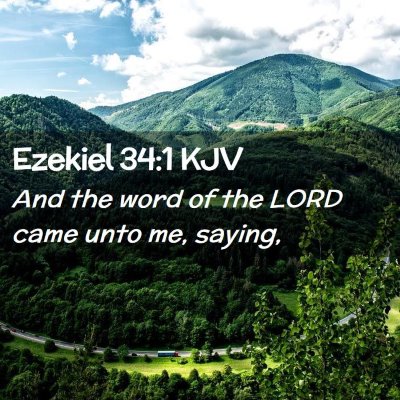 Ezekiel 34:1 KJV Free Bible Images