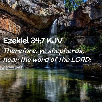 Ezekiel 34:7 KJV Free Bible Images