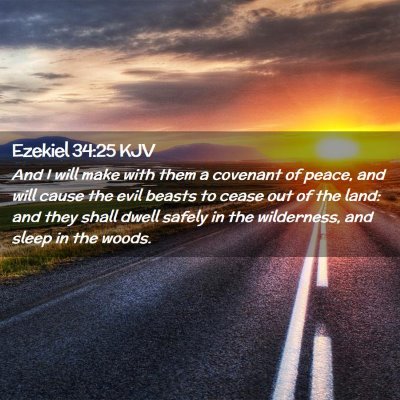 Ezekiel 34:25 KJV Free Bible Images