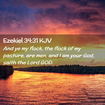 Ezekiel 34:31 KJV Free Bible Images