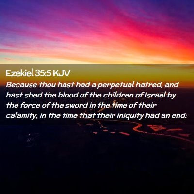 Ezekiel 35:5 KJV Free Bible Images