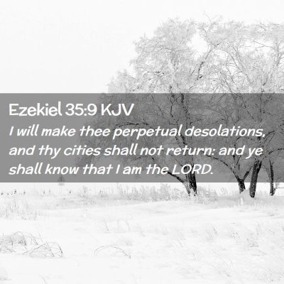 Ezekiel 35:9 KJV Free Bible Images