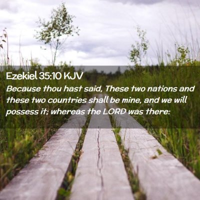 Ezekiel 35:10 KJV Free Bible Images