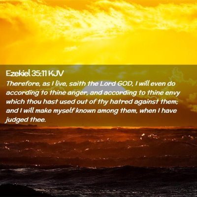 Ezekiel 35:11 KJV Free Bible Images